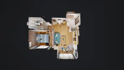 a rendering of a small house with at Апартамент в топ център София 5 Corners in Sofia