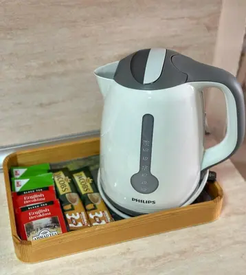a tea pot sitting on top of a tea kettle at Diana’s place in Sandanski