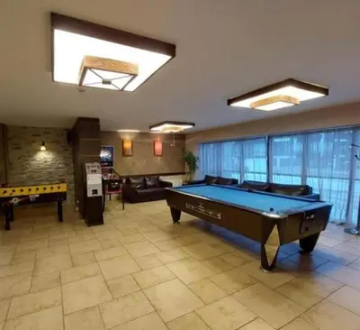 a large room with a pool table in it at Apartament by Zenit in Terra Complex C30 in Razlog