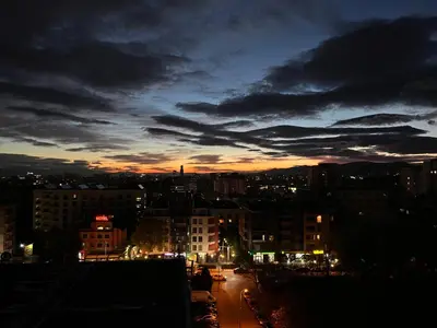 a city skyline at night with a cloudy sky at The best choice in Sofia in Sofia