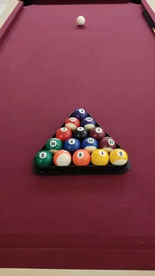 a pool table with a group of billiard balls at Aspen Valley Sun Rays A102 in Razlog