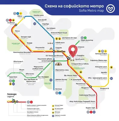 a map of the ayayanota hr colombia metro map at Urban Elegance by Eagles' Bridge in Sofia