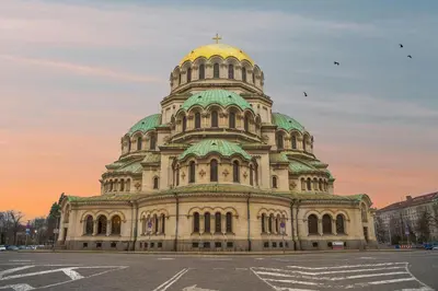 a large building with a dome on top of it at Lily's Studio 2 by Bulgarentals - Central Sofia in Sofia