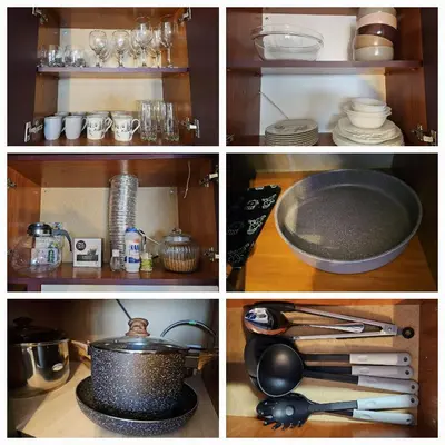 a collage of photos of a kitchen with a pan and ingredients at VIVA 4-A-16 ski to the door Grand Monastery in Pamporovo