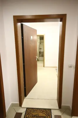 a door leading into a hallway with a hallway at SOFIA CENTRAL LUXURY apartment 