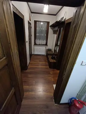 an overhead view of a hallway of a house at Detached Guest House Рилски кът Маджаре in Madzhare