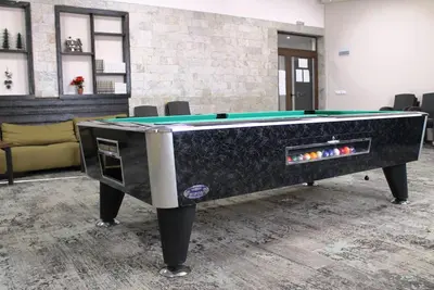 a ping pong table in a room at Hotel Zara in Bansko