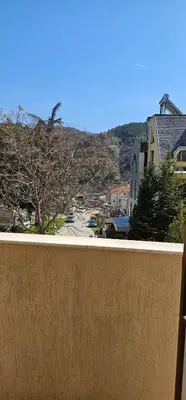 a view of a city from a wall at Д и В 3 - D & V 3 Apartment in Sandanski