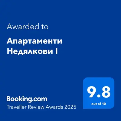 a screenshot of a phone with the text awarded toarmaarma hezbollahhelmhelm at Апартаменти Недялкови I in Sandanski
