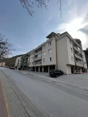 a row of buildings on the side of a street at Sandanski escape in Sandanski