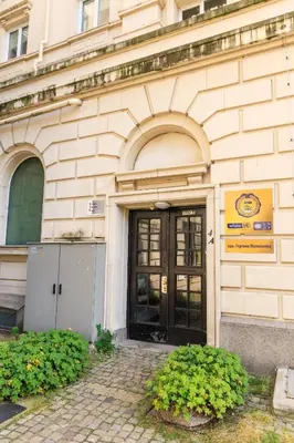 an entrance to a building with a door at Presidential neighbour retreat in Sofia