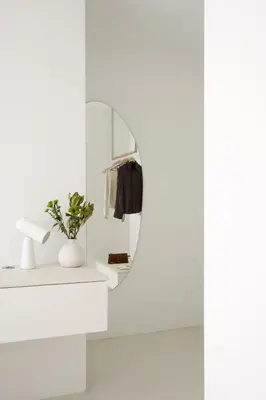 a white bathroom with a mirror and a sink at Hotel Hello Plovdiv - Free Parking and Pet Friendly in Plovdiv