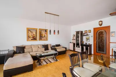 a living room with a couch and a table at Vintage and Cozy 2BD Apartment in Prime Location by Flat Mаnager in Sofia