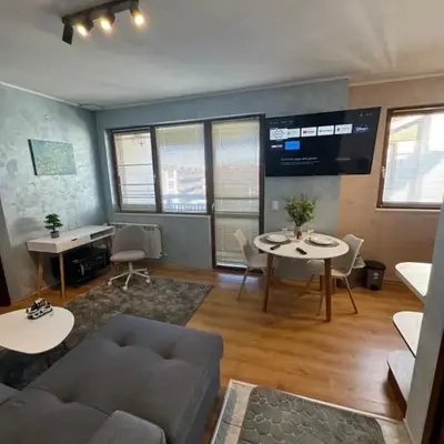 1-Bedroom apt - BathTub - 10mins from SkiLift Gondola - freeWiFi - WorkDesk - Central Heating - Full Kitchen at Edelweiss