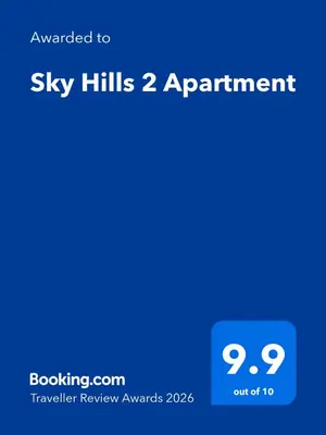 a screenshot of a cell phone with the text upgraded to sky hills appointment at Sky Hills 2 Apartment in Sandanski
