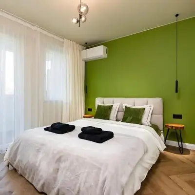 Olive Green Designer Apartment