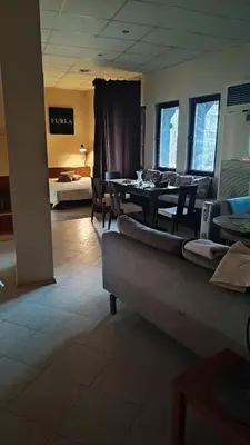 a dining room with a table and chairs at Apartments in Ramada 2 Complex in Bansko