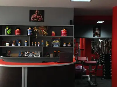 a bar with a laptop on top of it at Luxury Apartment Rich 3 in Velingrad