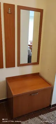 a dresser with a mirror in a room at Gondola area, Cedar Lodge 4, apart D30, Bansko in Bansko
