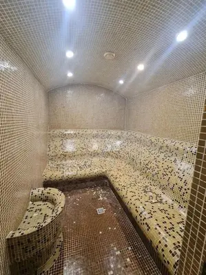 a large bathroom with a large tub in a room at 2 Bdr Garden Apt with Spa near Ski and Golf in Razlog