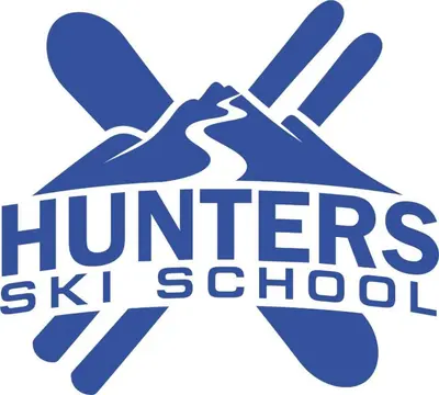 a logo for a ski school with a pair of skis at Sunny two bedroom apartment 12 in Tulip , Flora Residence - prime location! in Borovets