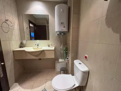a bathroom with a toilet and a sink at Passion & Sense Studios Pamporovo in Pamporovo