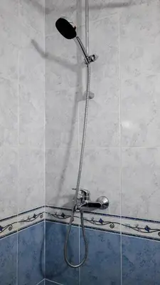 a shower with a shower head in a bathroom at Penthouse Astralis - Pamporovo in Pamporovo