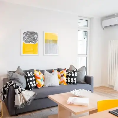 Scandinavian Airy APT in Business Area & Airport