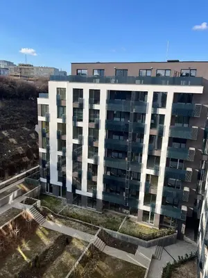 an aerial view of a apartment building at Comfort Airport Metro Suite in Sofia