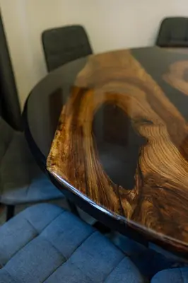 a wooden table sitting on top of a table at 35 Seconds Away From the Main Street, Free Secured Parking in Sofia