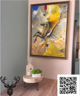 a painting of an angel on a wall at Kamberovi house Kalofer in Kalofer
