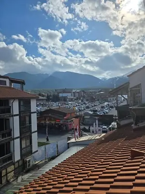 a view from the roof of a building with a marina at KS Gondola point apartment in Bansko