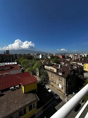 an overhead view of a city with buildings at The Nest Above Sofia Studio in Sofia