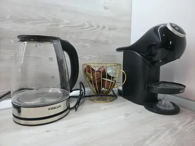 a toaster and a blender sitting on a counter at Cozy 1BD Flat in Pirin Sense by Flat Manager in Bansko