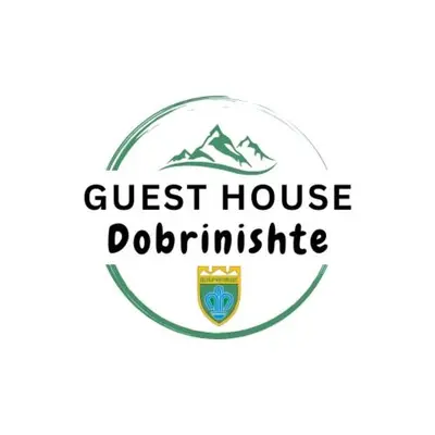 a crest logo for a guest house dothimetheus at Къща Добринище in Dobrinishte
