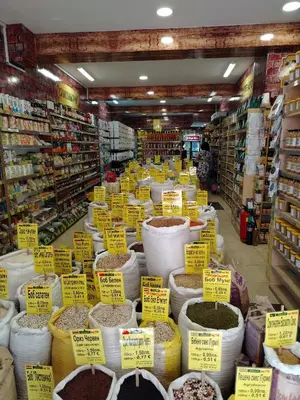 a store filled with lots of different types of food at Good Mood Room in Plovdiv