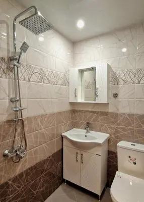 a bathroom with a sink and a toilet at къща за гости Рока in Mineralni Bani