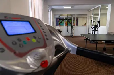 a nintendo wii game controller sitting in a living room at Hotel Paradise in Ognyanovo