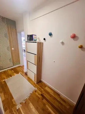 a room with a refrigerator with balls on the wall at Cosy Dream Appartment near Borovets in Samokov