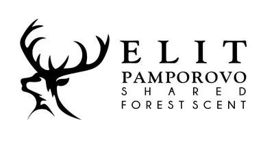 a black and white sign with a tree silhouette at Elit Pamporovo Apartments in Pamporovo