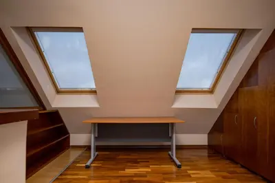 a bench in a room with two windows at Flower garden in Lozenetz by 7th Sence in Sofia