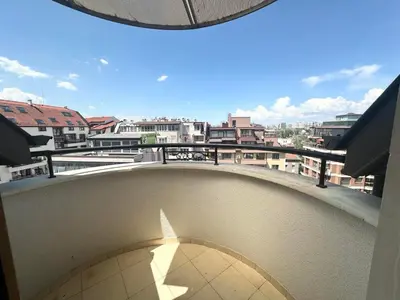 a view from the top of a building with a balcony at Flower garden in Lozenetz by 7th Sence in Sofia