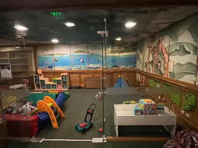 a play room with many different toys in it at PIRIN GOLF DELUXE PRIVATE STUDIO GABBY ground floor in Bansko