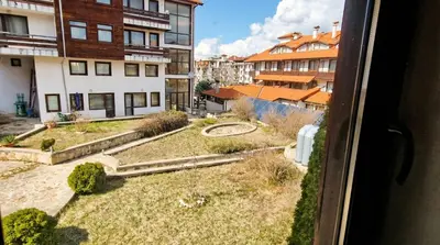 a view from a window of a city with buildings at Penthouse Duplex Large 2 Bedroom MP1 in Bansko