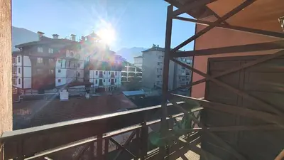 a view of a city from a window of a building at Apartment Danik City Garden in Bansko