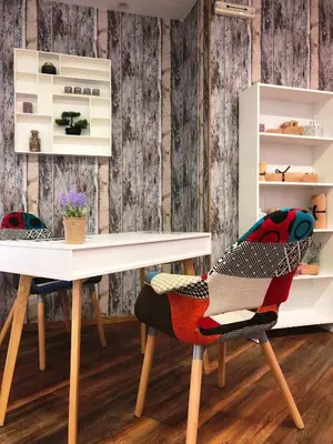 a dining room with a table and two chairs at Hotel Casa Karina Bansko - Half Board & All Inclusive in Bansko