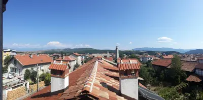 a view from the roof of a town at Guest House Garbevi in Dobrinishte