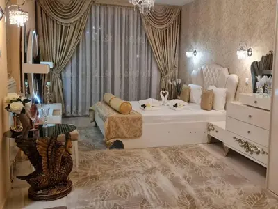 a large living room with a large dressing table and a couch at Hotel Dalia - Bankya in Bankya