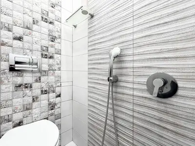 a bathroom with a shower with a toilet in it at 2BDR Heart of Sofia AC Fully Equipped in Sofia