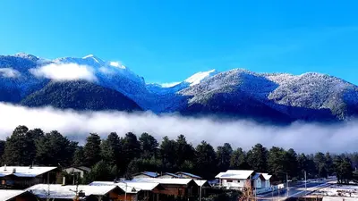 a view of a mountain with snow covered mountains at Local Stay Hotel, BW Signature Collection in Bansko